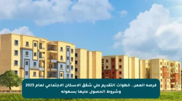 فرصة العمر.. خطوات التقديم على شقق الإسكان الاجتماعي لعام 2025 وشروط الحصول عليها بسهولة